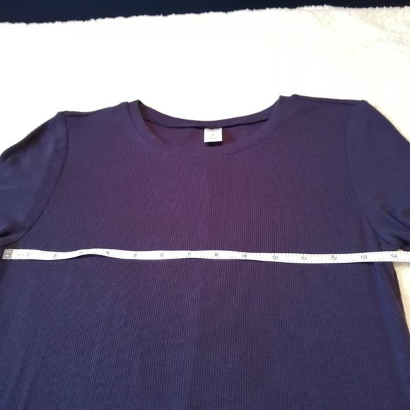 Navy blue midi body con knit dress - Picture 8 of 10